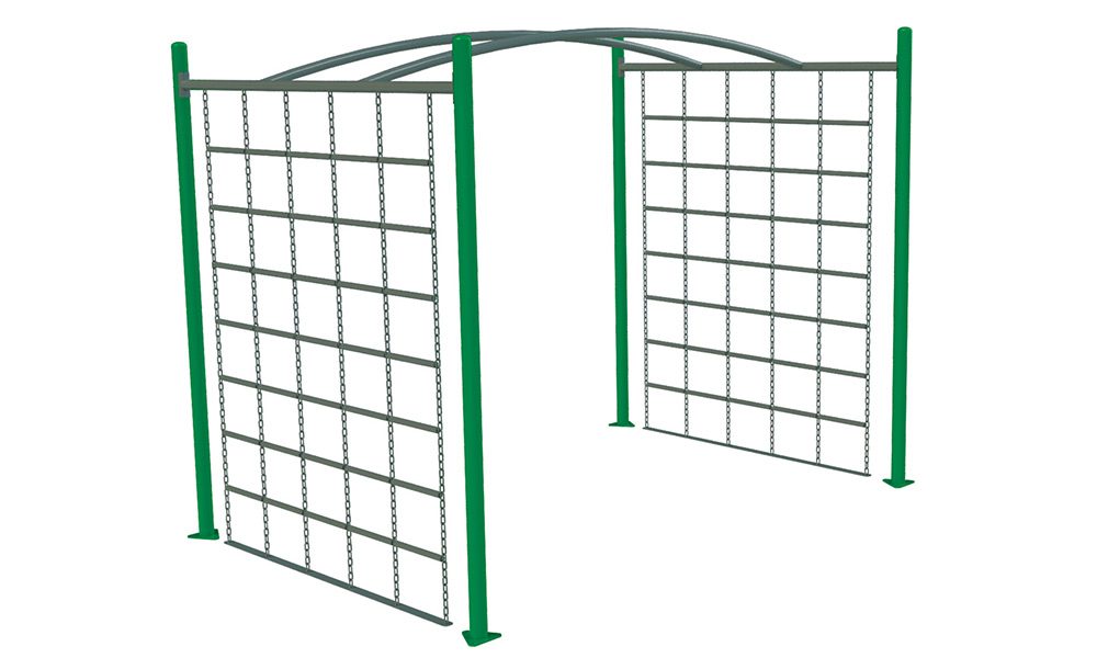 crossfit escalador doble con pasamanos